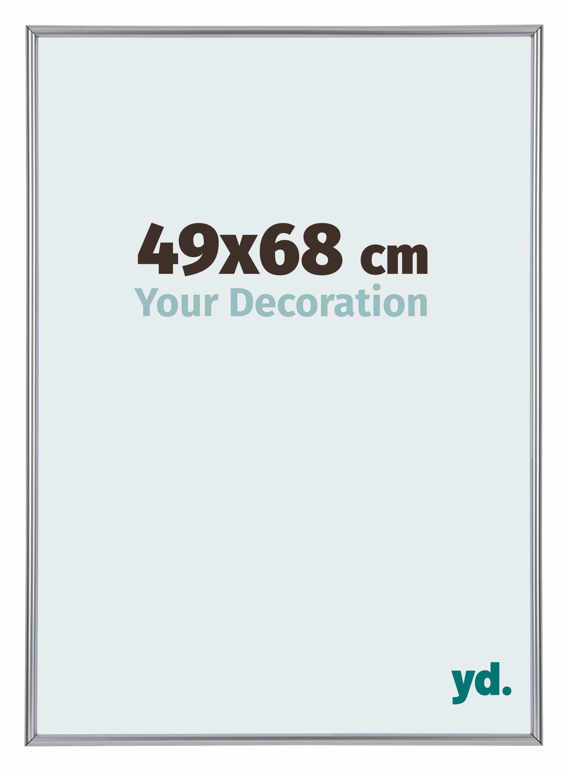 Your Decoration - Puzzle frame 49x68 - Silver High Gloss - Puzzle frame 500-1000 Pieces - Plastic Photoframe - Annecy