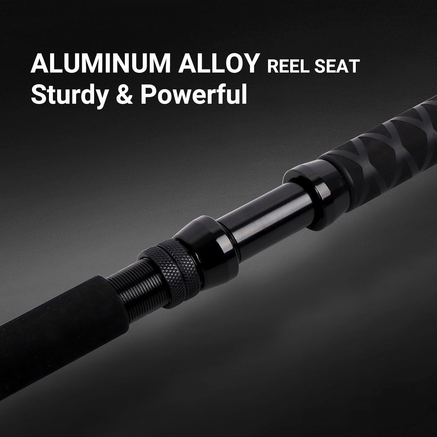Fiblink 2-Piece Trolling Fishing Rod, Saltwater Roller Rod, Portable Big Game Rod(5’6”/6’/7’)