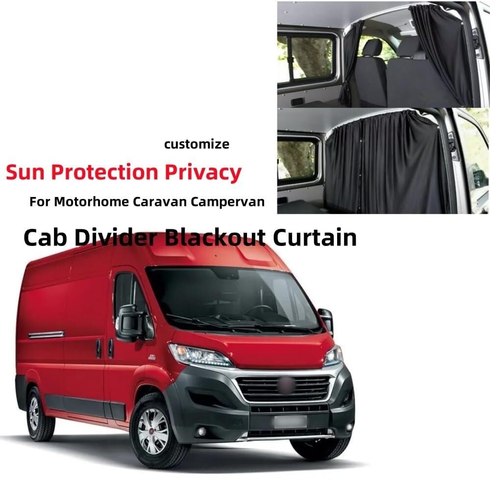 Rideau Voiture Rideaux De Camping-Car, Séparateur Cabine, Pare-Soleil Occultant(Standard Roof)