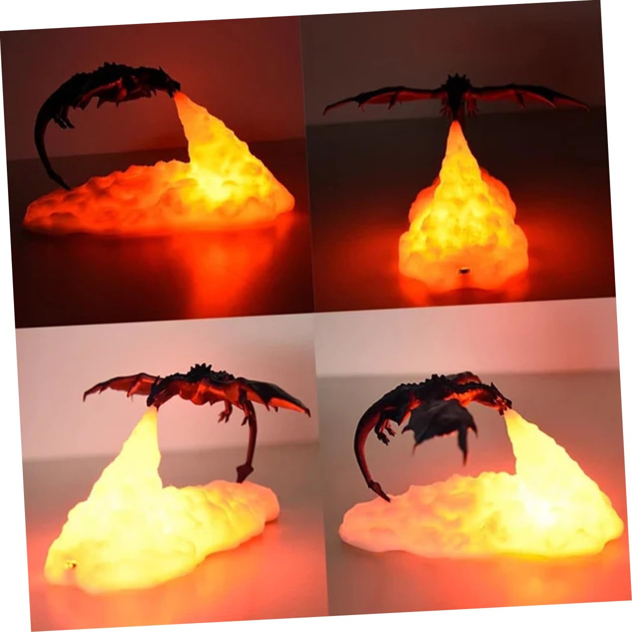 Mipcase Lámpara 3d de Dinosaurio Luz LED Recargable Función Táctil y Diseño Decorativo para Fiesta Infantil y Habitación de Niños