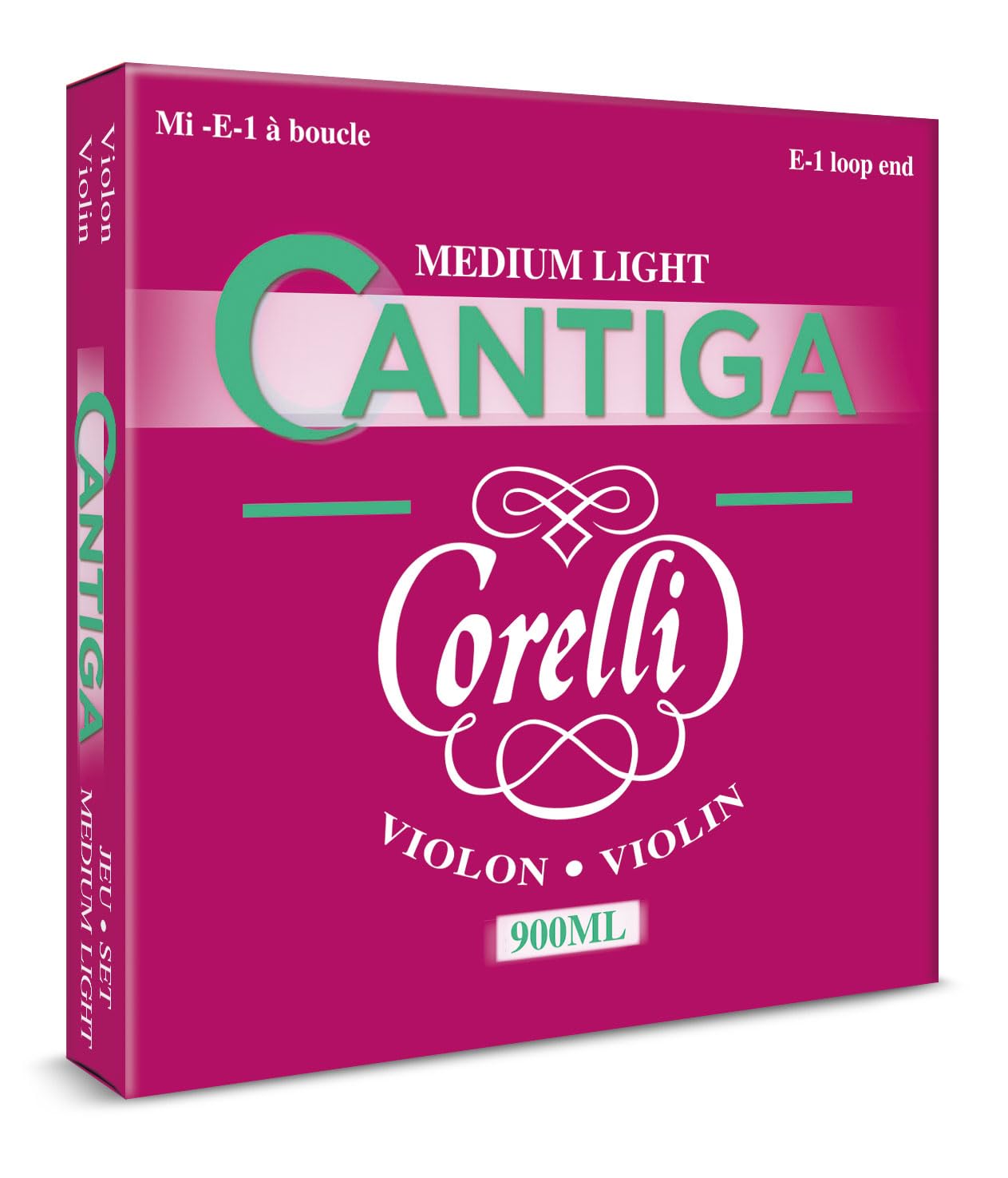 Corelli Corde per Violino Cantiga Set E con asola 900ML Medium Light