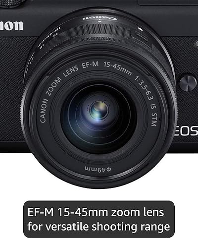 Amazon.com : Canon EOS M200 EF-M 15-45mm is STM Kit (Black