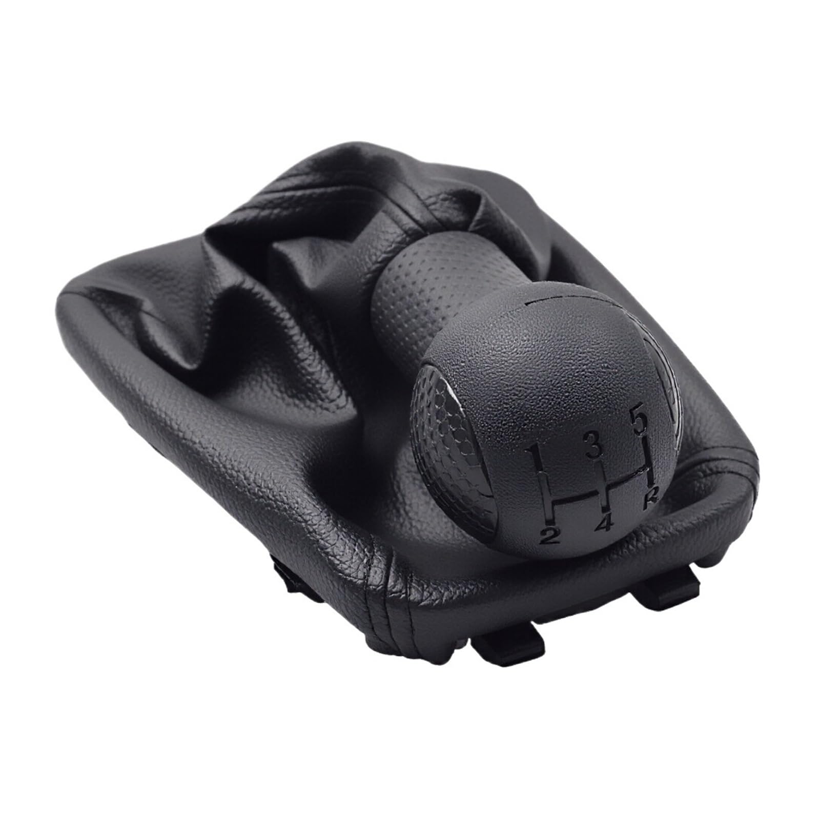Qmtvfsrh 5 Speed-1Set Car Gear Shift Knob For Sail 2009-2015 5 Speed Manual Gear Shift Knob Gearbox Shifter Cover Black Leather Abs(5 Speed-1Set)