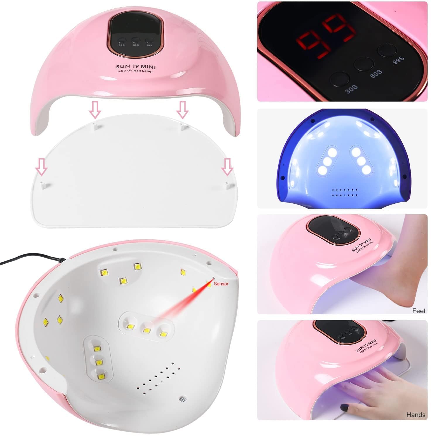 Complet Poudre Acrylique Pour Ongles,Kit Acrylique Ongles,Professionnel Poudre Acrylique Kit Avec Outils D'art D'ongle,Faux Ongles