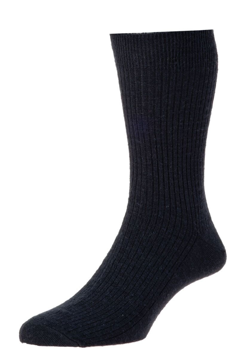Hj Hall Men's Black Immaculate Wool Socks Hj70 6-11