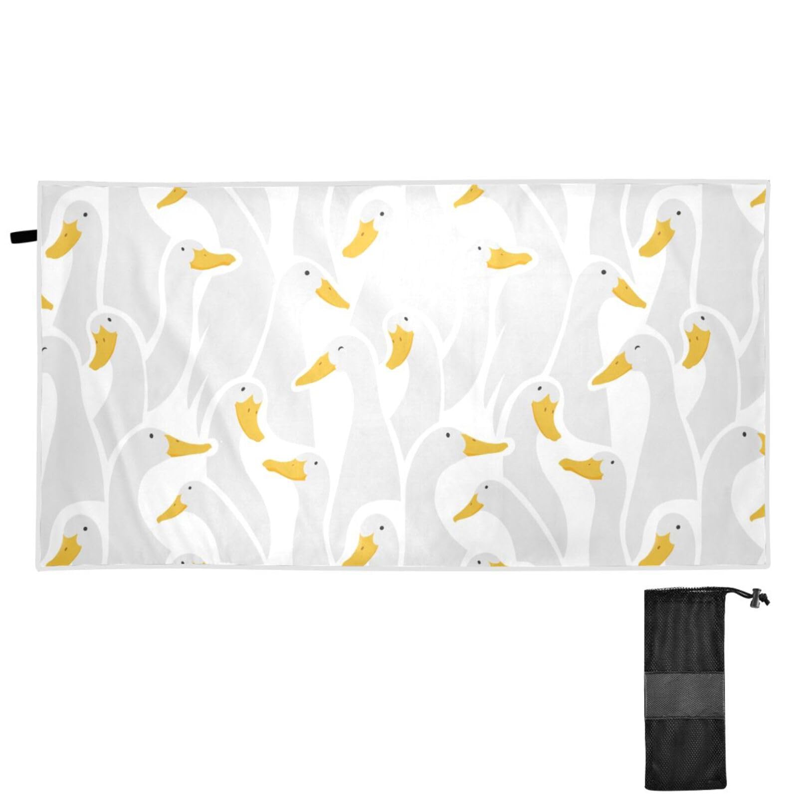 YOUJUNER Beach Towel Cute Ducks Goose Quick Dry Sand Free Large Beach Bath Towel for Swimming Summer Holiday Travel