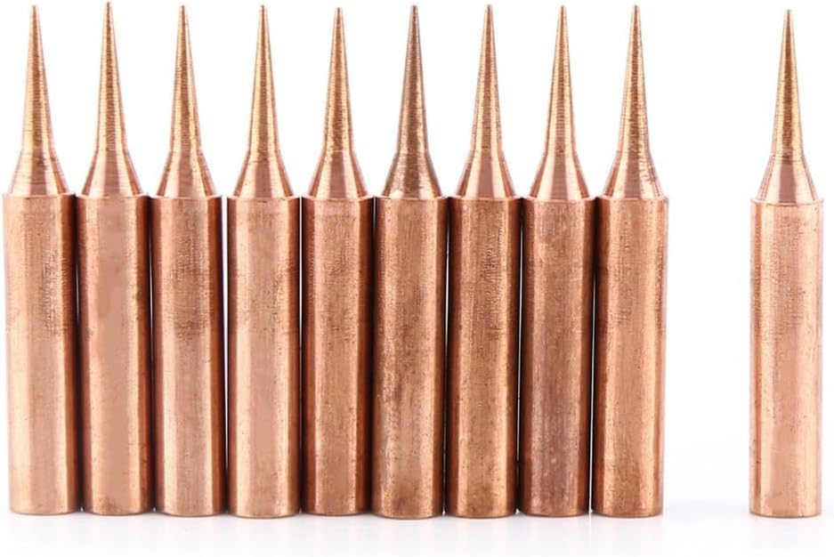 Copper Soldering Iron Tips 900M-T-I – Non-magnetic Welding Head Tool for 900M Station,Solder Tips Replacement for Solder Station Tip(Rose Gold)