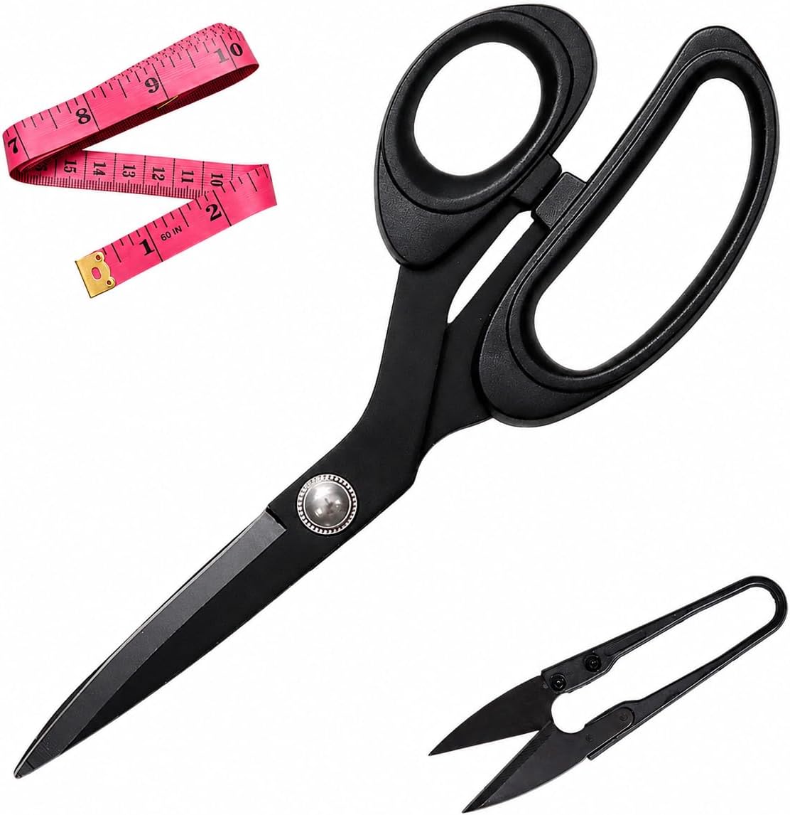 Fabric Scissors Set, 8 Inch Sewing Shears with Tape Measure & Thread Snip