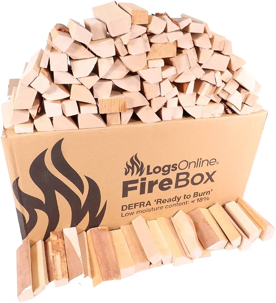 Logs Online (8kg) Food Safe Kiln Dried Birch Mini Hardwood Kindling Logs (5  inch) for Portable Pizza Oven. Safe Fire Log for Burning u0026 Cooking in  Outdoor Wood Burner Stove : Amazon.co.uk: