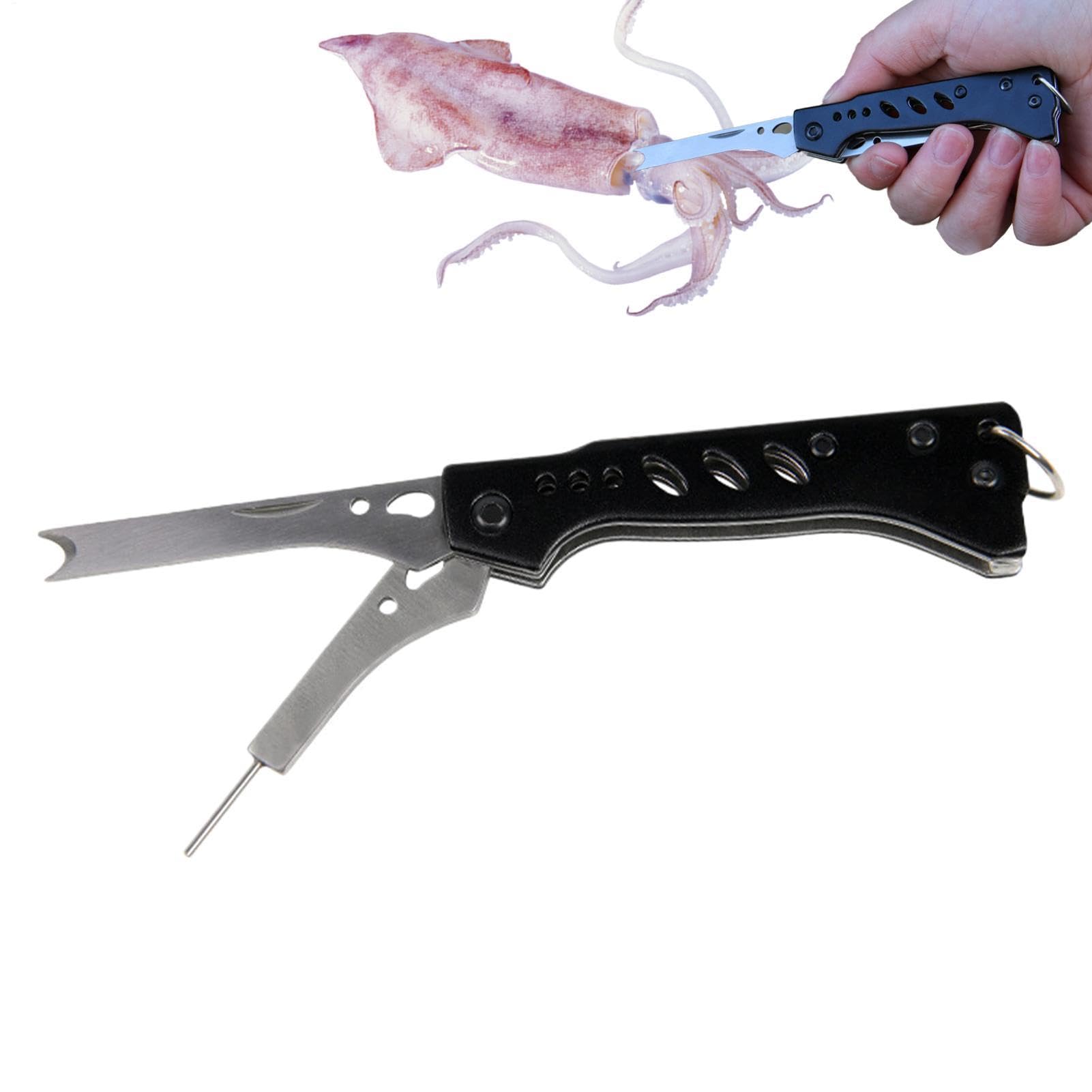 Accesorios de corte con mango de acero inoxidable y herramientas de pesca duraderas 8