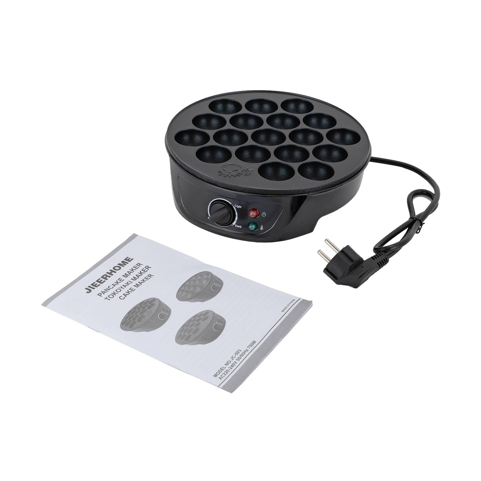 Macchina Per Takoyaki StarBlue - Elettrica, 18 Stampi, Antiaderente, 650W, 220-240V, Europa