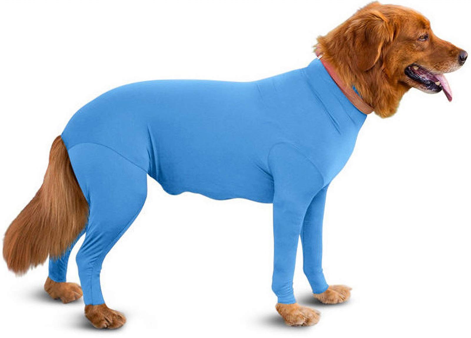 Four Feet Dog Lightweight Pajamas Dog Jumpsuits 4 Legs Dog Onesies T-Shirt Puppy Pet Costume for Large Medium Dogs (Color : Blue, Size : L)