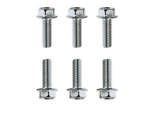 Yapnigeel - Paquete de 6 pernos de husillo 710-1260A para Toro 112-0395 Troy-Bilt 710-1260A 710-0650 710-04484 Cub Cadet MTD