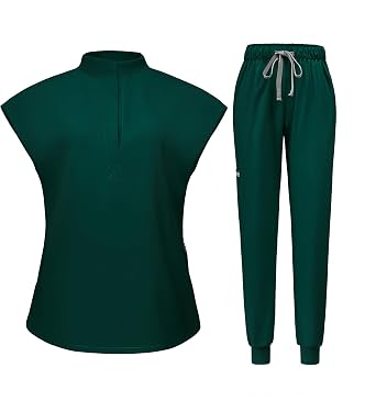 Aylashine Scrubs Medical Uniform, Stretchable, Quick-drying, Unisex Workwear,for Doctors, Nurses, Beauty Salons