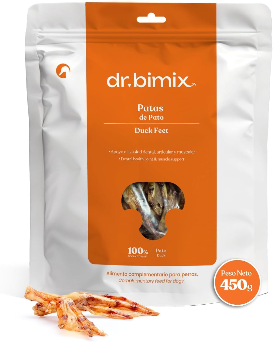 Pattes de Canard pour Chiens – Friandises Naturelles Riches en protéines et collagène – 450 g
