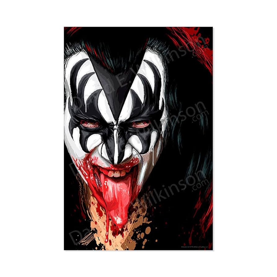 Amazon.co.jp: Kiss Gene Simmons Large FormatアートGiclee