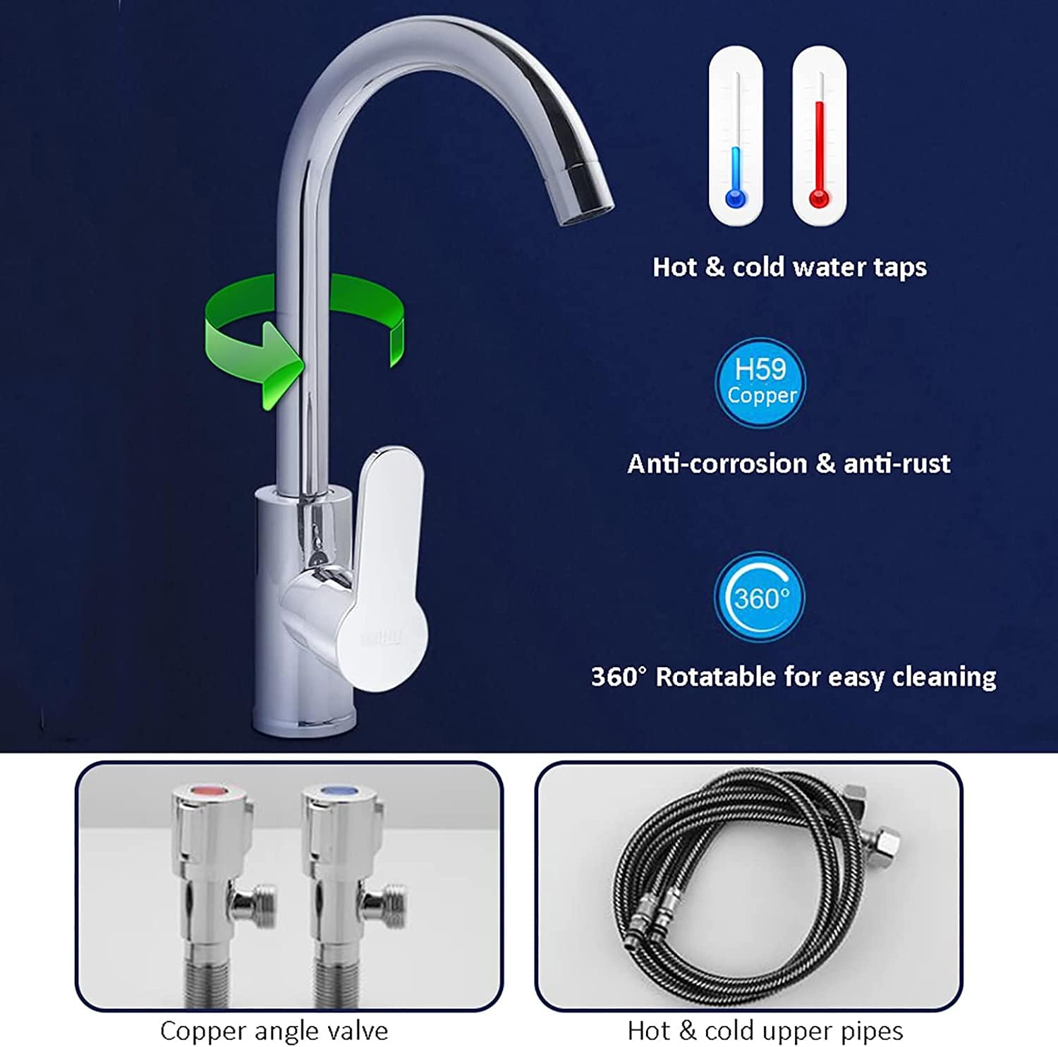 Fregadero utilitario de 2 compartimentos de Acero inoxidable para Uso comercial en restaurantes, con grifo, encimera de cocina y estantes de almacenamiento, lavamanos de Doble cubeta.