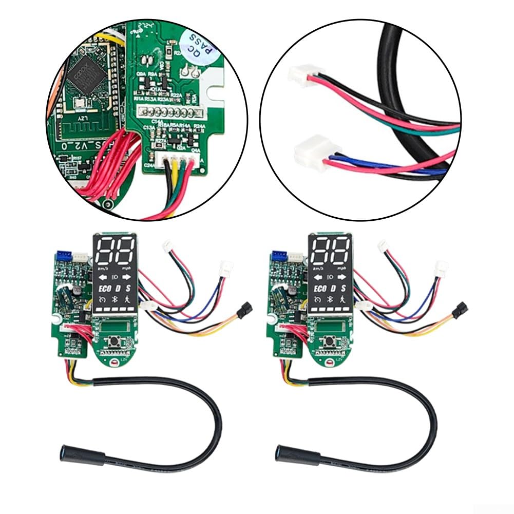 DAZZLEEX Scooter elettrico Display LED Cruscotto PCB Control Board con Schermo Luminoso Pannello in Alluminio per Ninebot Max G2 Kickscooter
