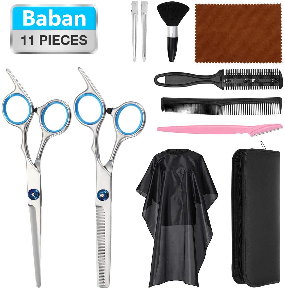 barber scissors and comb set