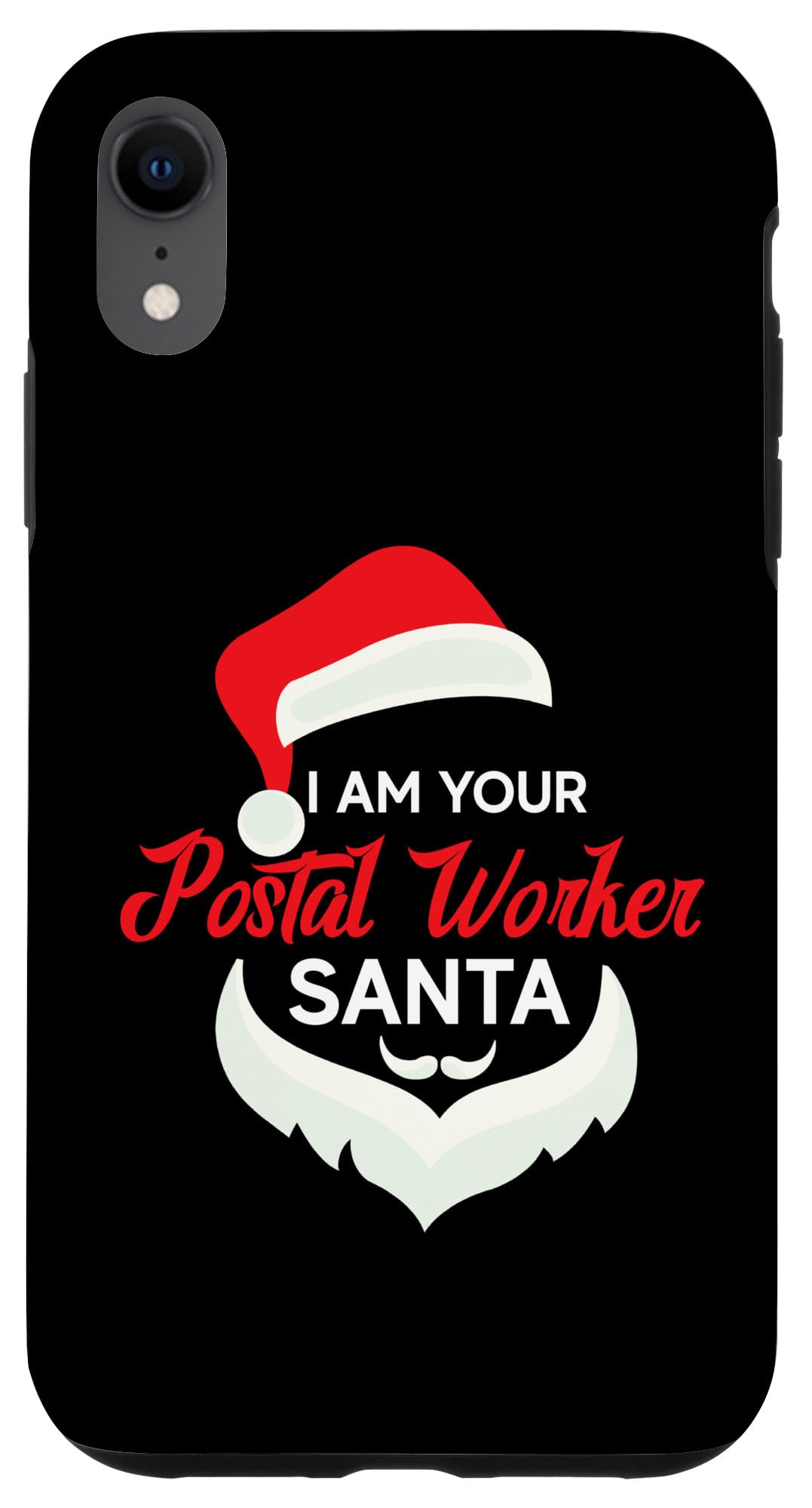 iPhone XR Postal Worker Santa Funny Christmas Design Case