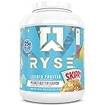 RYSE Loaded Protein Powder - Skippy Peanut Butter - 25g Whey Protein Isolate & Concentrate with Prebiotic Fiber & MCTs - Low Carb, Low Sugar, Digestive-Friendly - 54 Servings / 4 lb Tub