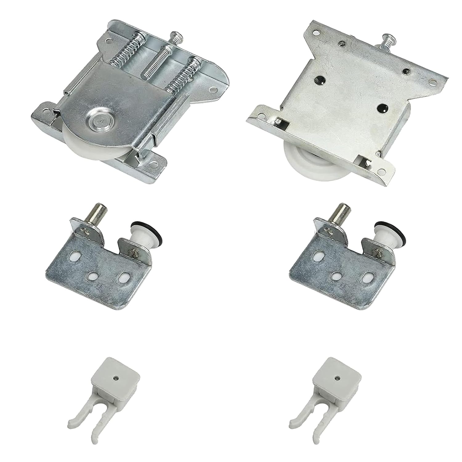 Roulettes Suspendues Pour Porte Coulissante - Acier Inoxydable - Lot De 2 - Longueur 5,3 Cm - Remplacement Direct