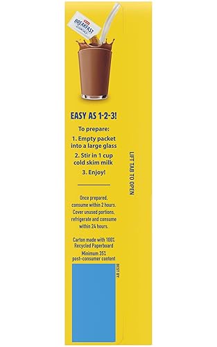 Miniatura 9 de Carnation Breakfast Essentials Light Start - Mezcla de bebida en polvo, rico chocolate con leche.705 onzas, 8 unidades (paquete de 2)
