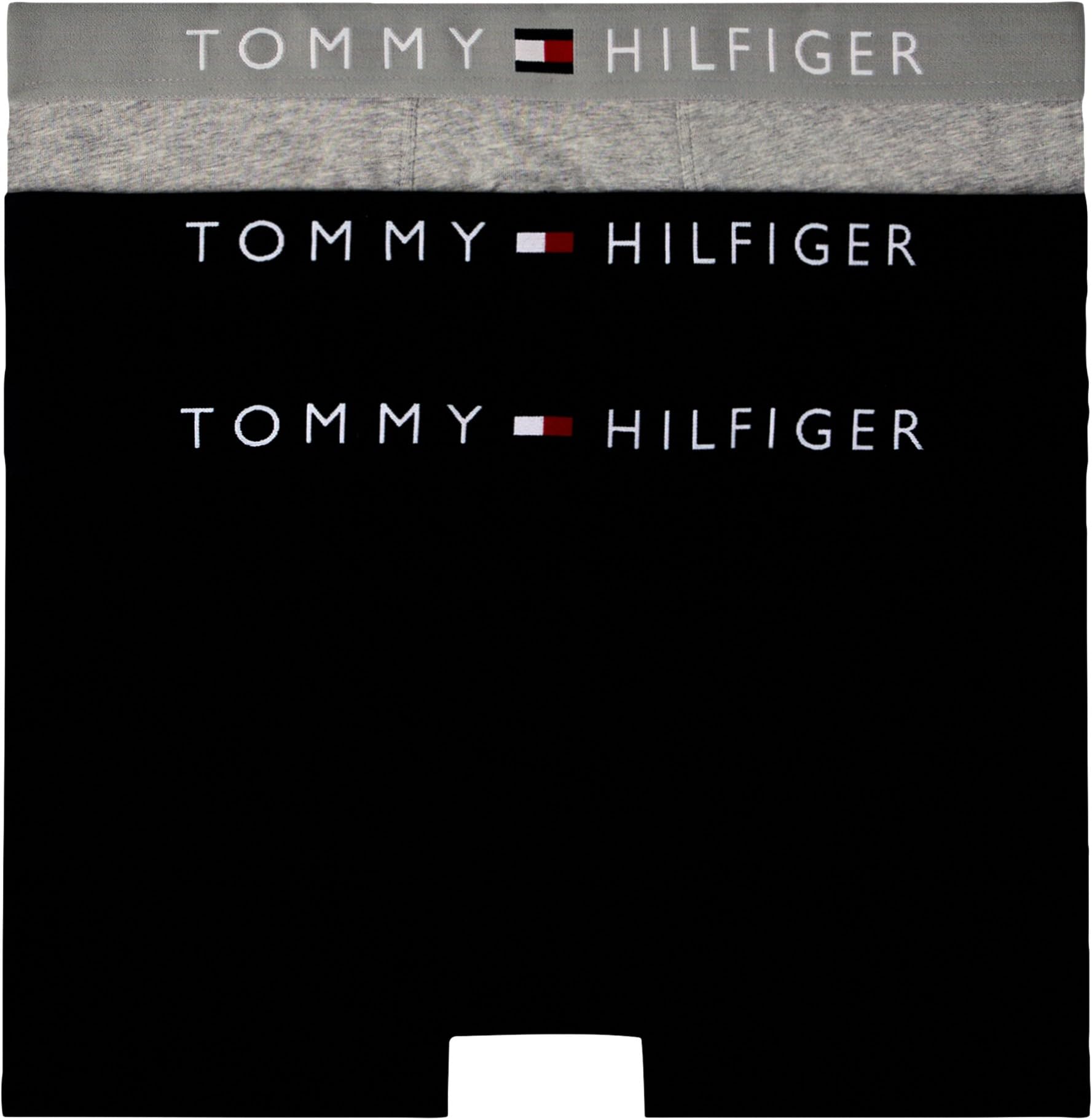 Tommy Hilfiger Men’s 3 Pack Trunks Underwear, Multicolor (Des Sky/Grey Htr/Des Sky), L