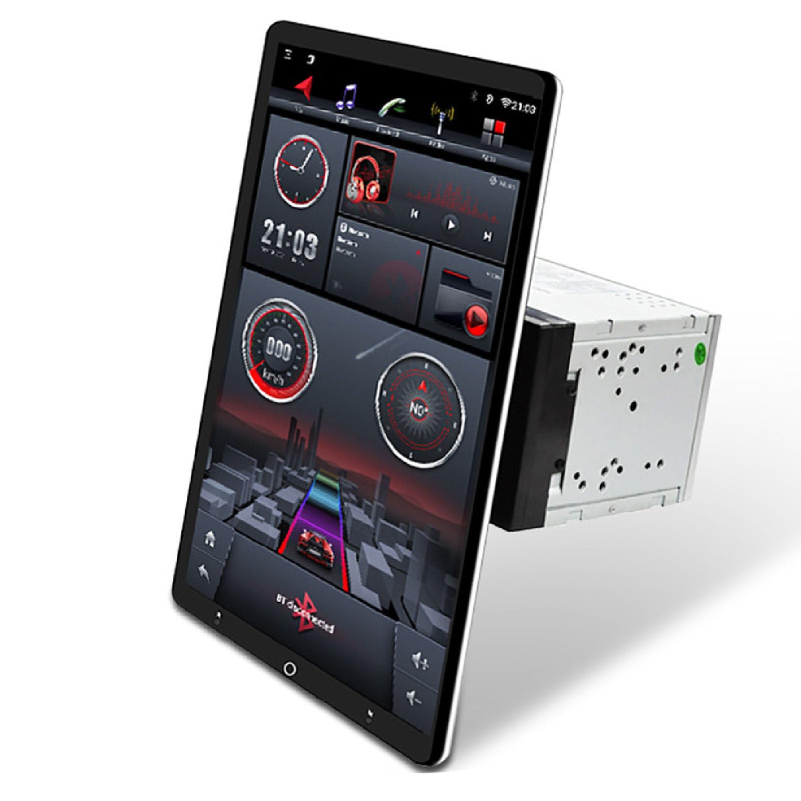 Wasd3Pods 13" Ips Touch Screen Car Stereo with Gps Wifi Fm Rds Radio Backup Camera,1920 * 1200 Ips/Dsp Screen,8core Dsp Carplay + Android Auto 4G+64G-2DIN