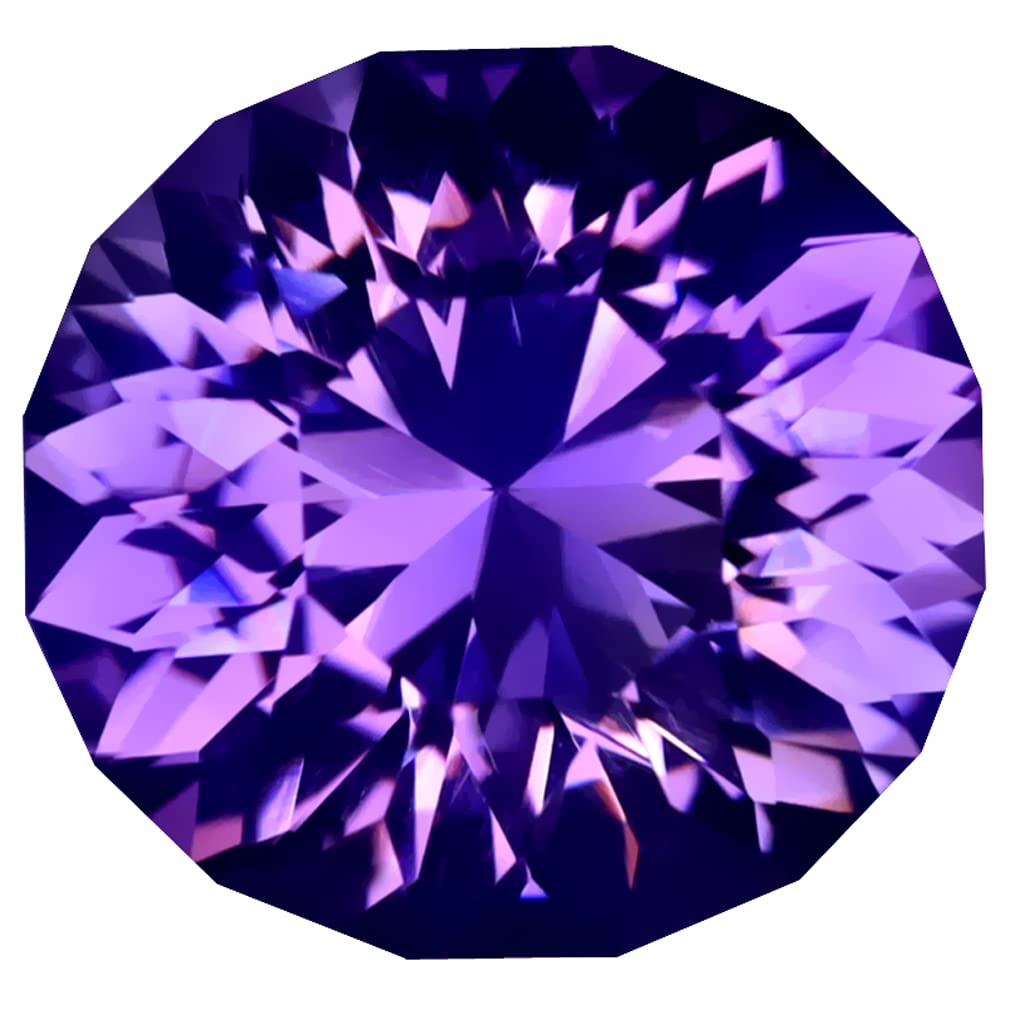 Améthyste violette véritable de 7,01 carats, la pierre précieuse idéale à offrir