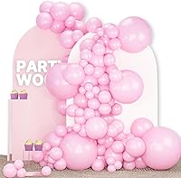 Vista 100 de PartyWoo Q06 - Paquete de 100 globos color verde menta pastel de diferentes tamaños (36, 18, 12, 10 y 5 pulgadas), kit de arco y guirnalda