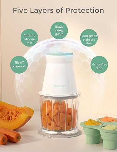 Miniatura 4 de Momcozy Fabricante de alimentos para bebés, juegos de regalo para procesador de alimentos para bebés, carne, vegetal, fruta