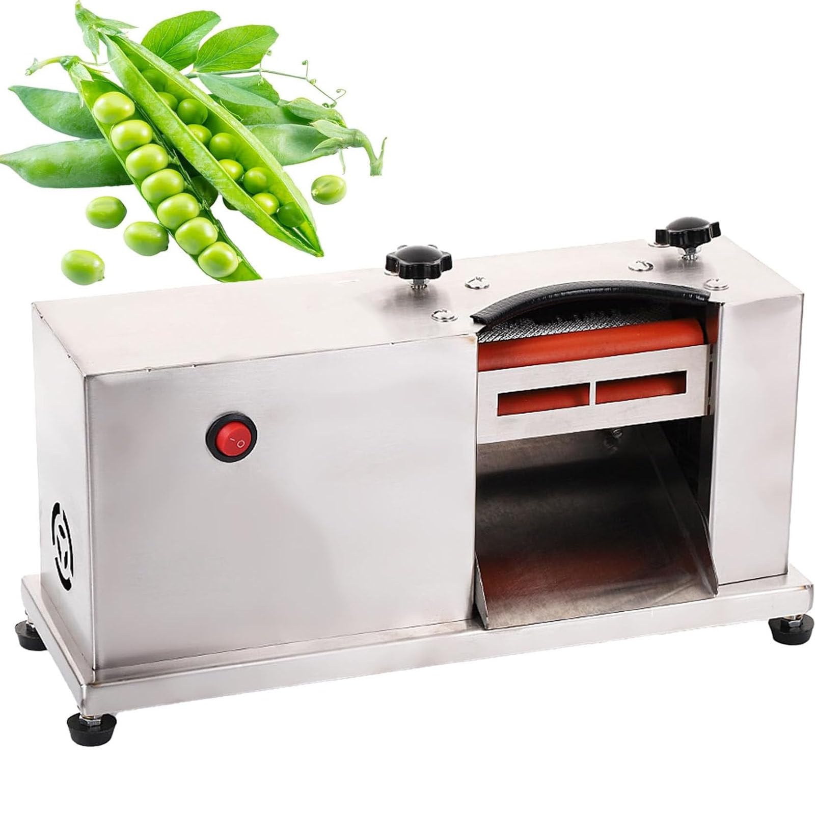 Bohnen- und Erbsenschälmaschine mit verstellbarem Walzenspalt 220V