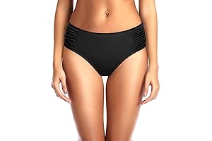 Women's Bathing Suit Bottoms with Sophisticated Mid Waist Design