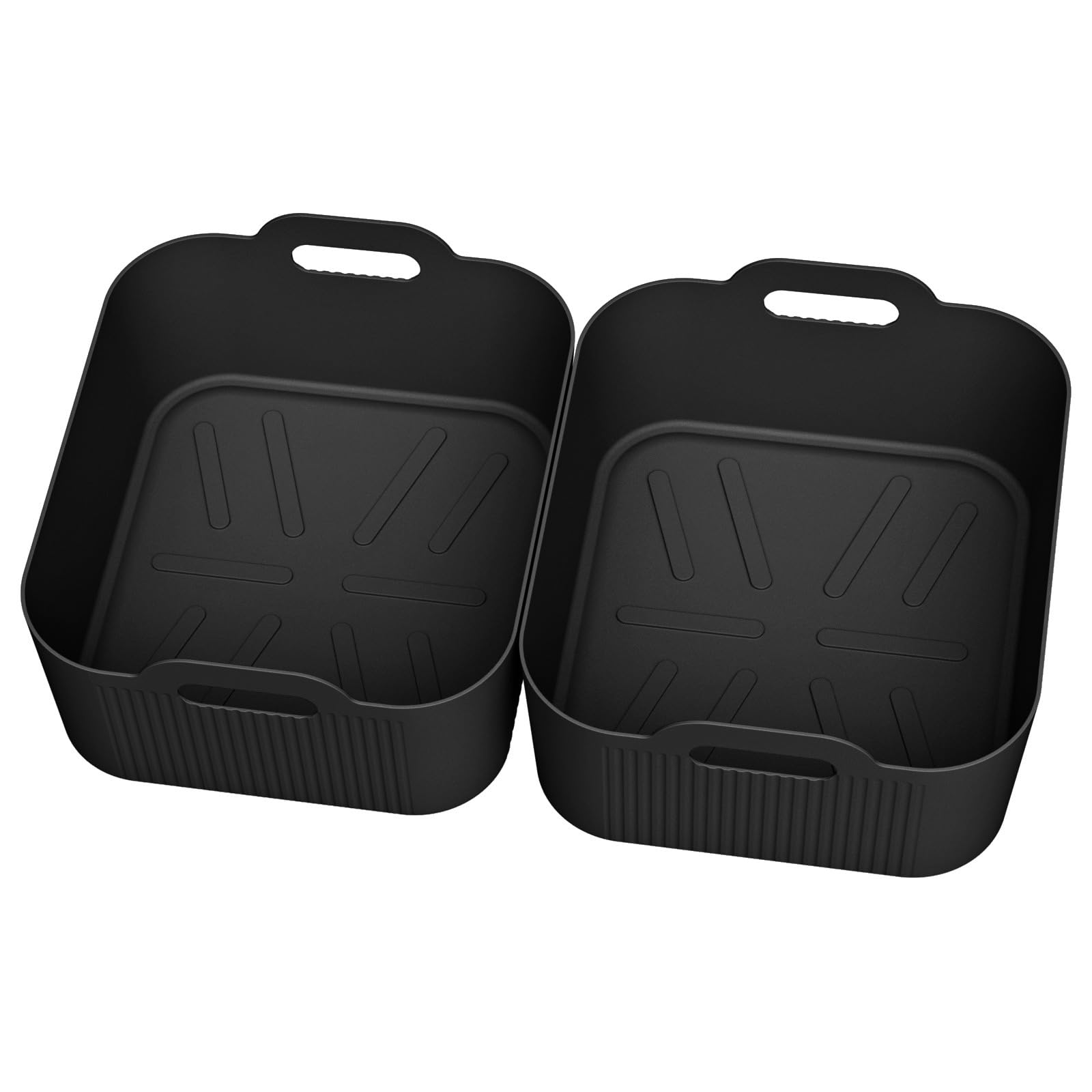 Msioytog Oil Drip Extent for 5L & 10L Air Fryers Not Deadly Silicone Substance Double Size Plan Heat Proof Structure Easy Neat Basket Tray Silicone Air Cooker Basket