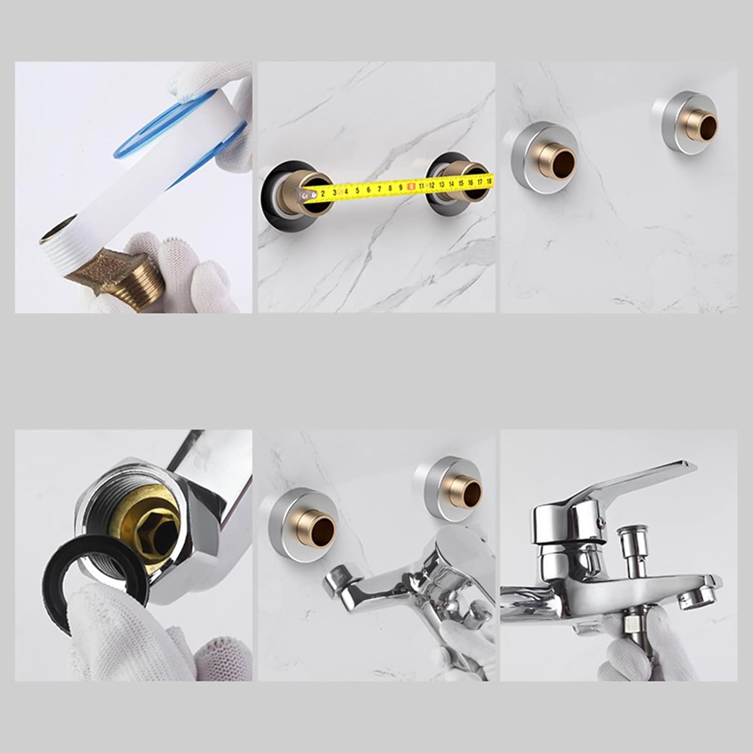 Shower Mixer Tap Shower Mixer Faucet Hot and Cold Ceramic，Bathtub Faucet with Sprayer Brass Shower Mixer Tap Bathtub Faucet,ChromeA(Chrome B)