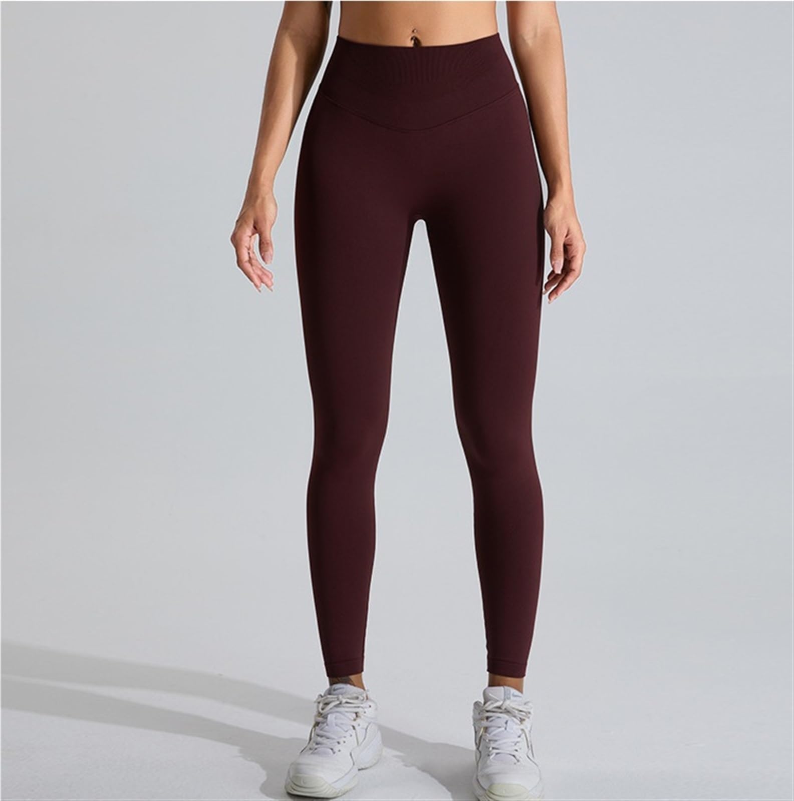 Genérico 2 Uds Mallas Gimnasio Mujer Cintura Alta Levantamiento Glúteos Pantalones De Yoga Deportivos Ajustados Fitness Al Aire Libre