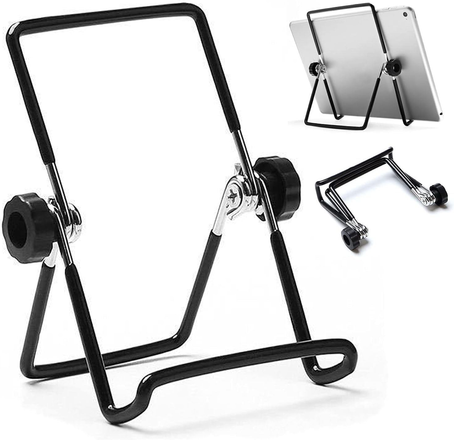 Adjustable Tablet Stand Holder Non-Slip Foldable Holder Cradle Fit for 9-12 9 Tablets iPad Samsung and Kindle Fire