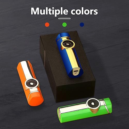 Miniatura 10 de SKRFIRE Encendedor eléctrico de plasma de triple arco, recargable, USB, resistente al viento, sin llama, portátil con pantalla de alimentación