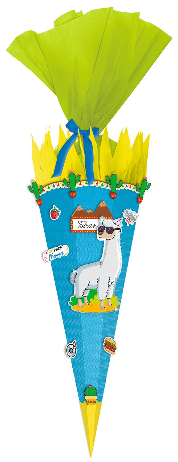 Ursus Easy Line 9870012 School Cone Craft Set Hexagonal Height Approx. 68 cm Diameter Approx. 20 cm Made from 3D Coloured Corrugated Cardboard 260 g/m² All Pieces Pre-Cut Including Craft Instructions