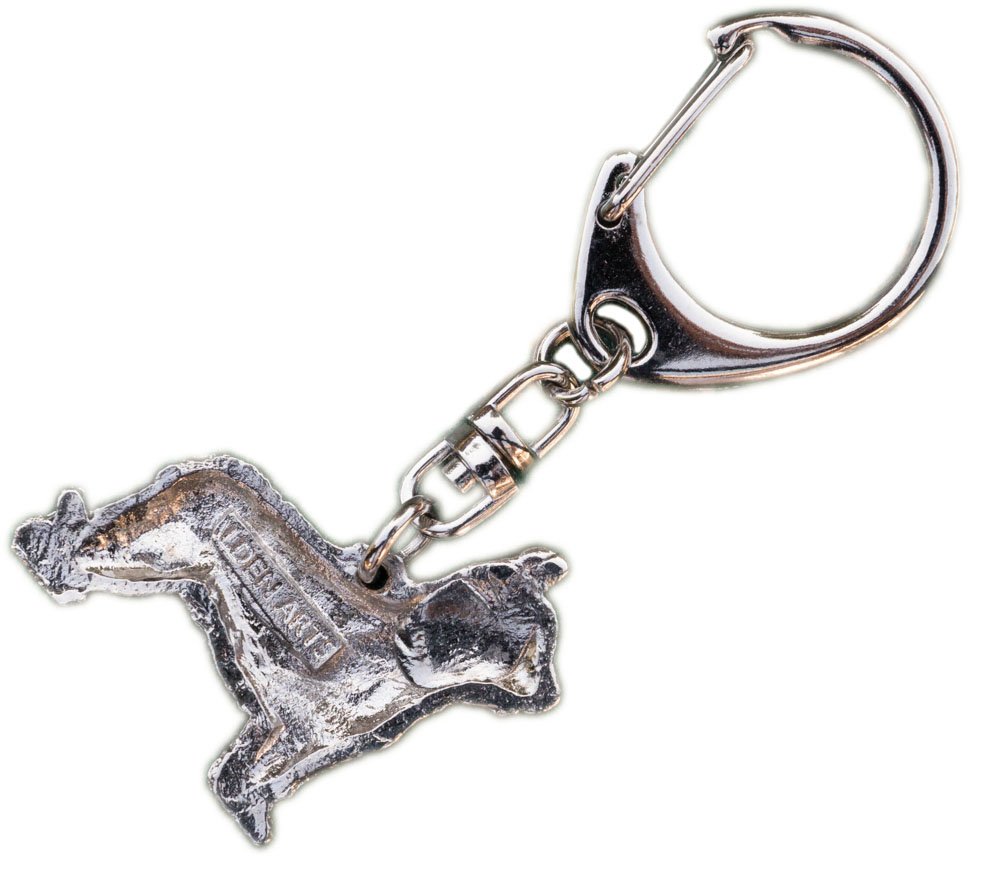 Briard (Cropped Ears) Made in U.K Artistic Style Dog Key Ring Collection