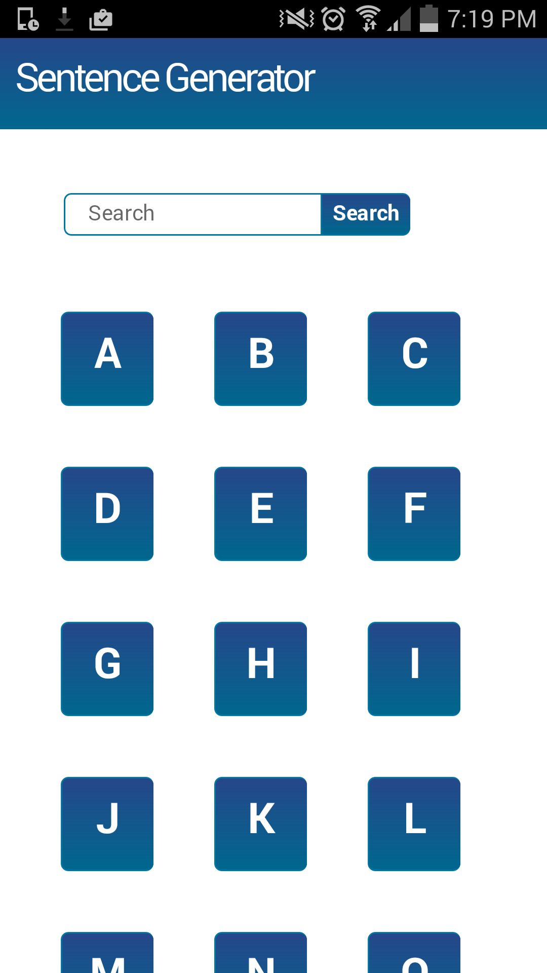Sentence Generator App on Amazon Appstore