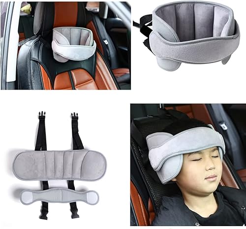 Miniatura 7 de Banda de soporte para la cabeza del asiento de automóvil, alivio del cuello del asiento de automóvil de seguridad, asiento de automóvil ajustable