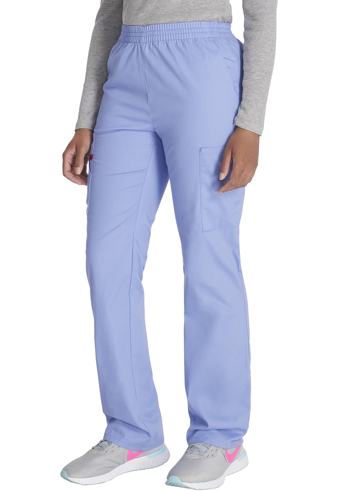 Dickies Damen Medizinische Schlupfhose Natural Rise Tapered Leg Pull-on Scrub Pant
