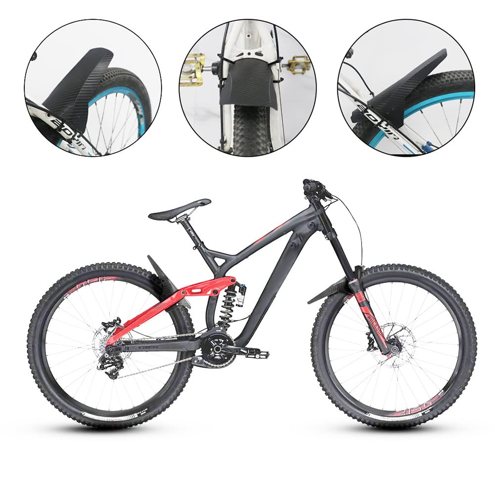 Set di parafanghi per bici grigi da 26-28 pollici