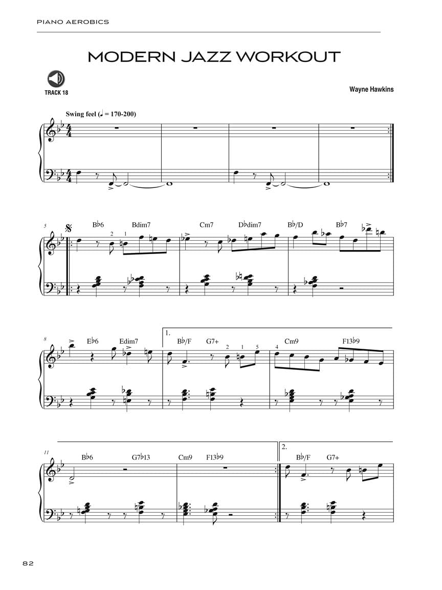 Piano aerobics piano +cd: A Multi-Style, 40-Week Workout Program for Building Real-World Technique