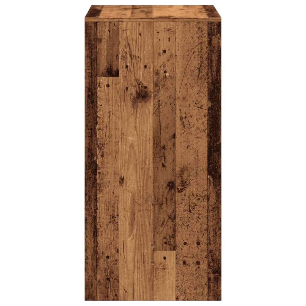 vidaXL Mesa Alta de Bar Madera de ingeniería Envejecida 51x50x103,5 cm