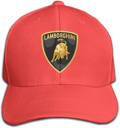 Lamborghini Logo Flat Brim Hats Cool 