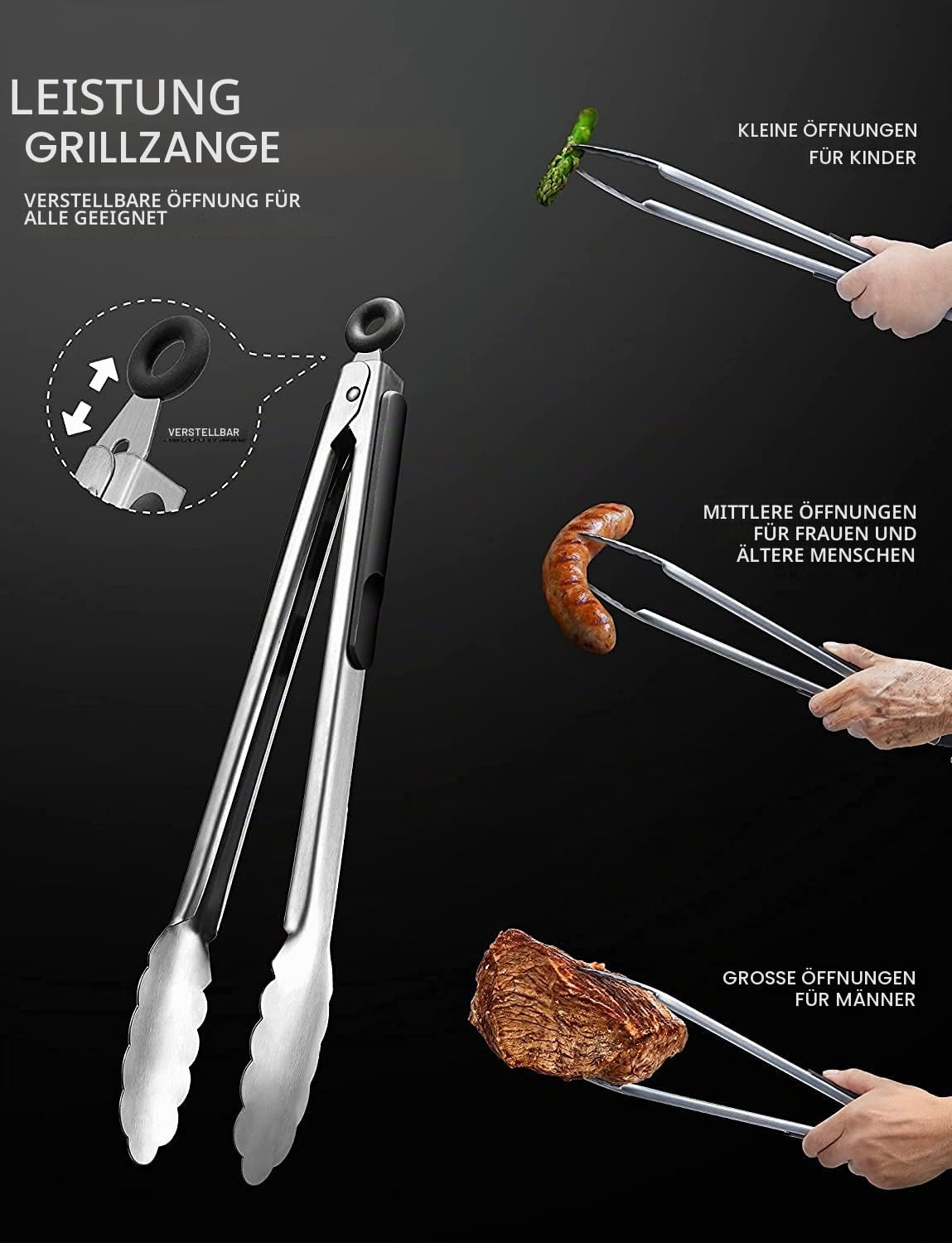 21 Stücke BBQ Grillbesteck Set,Grillzubehör Männer Geschenk,Hochwertiger Edelstahl Grillkoffer Set mit Grillzange Grillspachtel Grillmatten und Grillschürze für Garten Camping