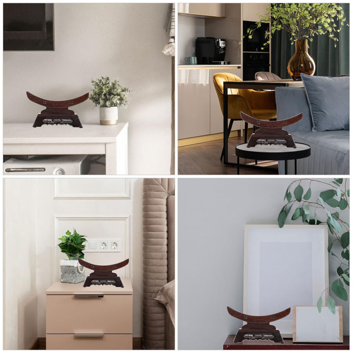 Hemobllo Soporte para Espadas Madera de Palisandro Estante Decorativo para Espadas Práctico sin Rebabas Fácil de Usar Hogar